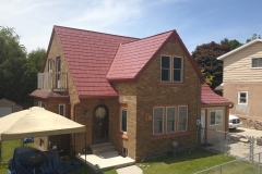 Oxford Metal Roofing Shingle in Terra Red