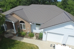 Rustic Metal Roofing Shingle in Shake Gray