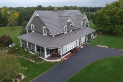 Rustic Metal Roofing Shingle in Deep Charcoal