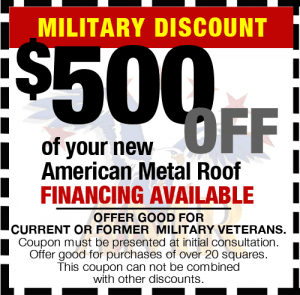 $500 American Metal Roof Coupon