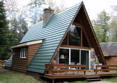A Frame with Rustic Metal Roof