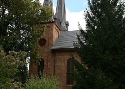 Church Spires with Metal Roofing