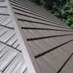 close up rustic shingle