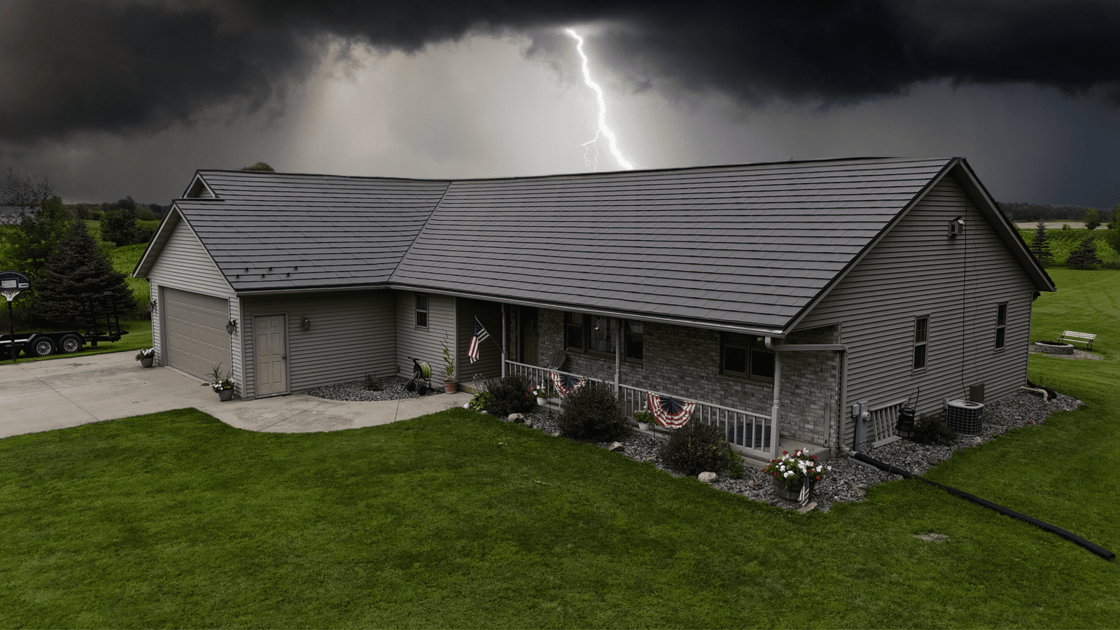 storm-proof metal roof